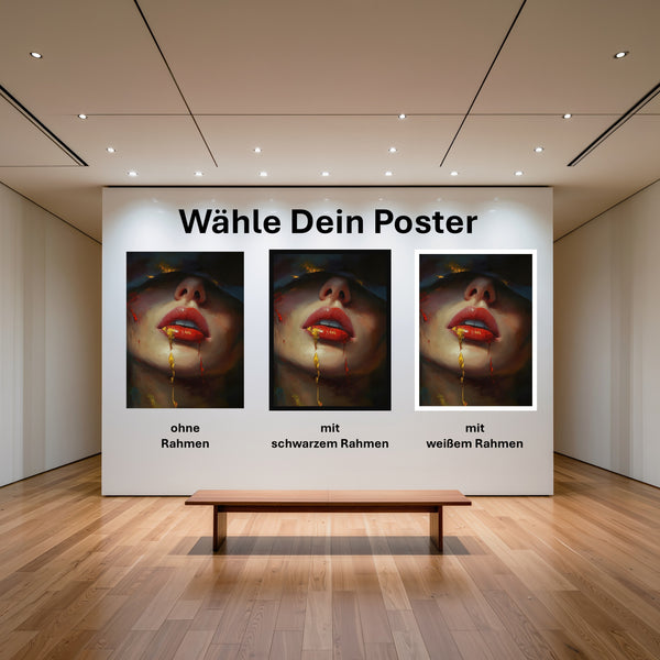 Poster Verborgene Leidenschaft mit und ohne Rahmen