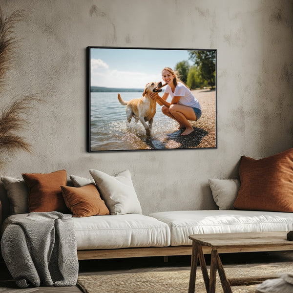 Dein Lieblingsmoment auf Leinwand - personalisierte Fotoleinwand im Querformat