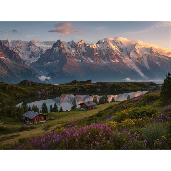 Hauptbild Alpenlandschaft bei Sonnenuntergang