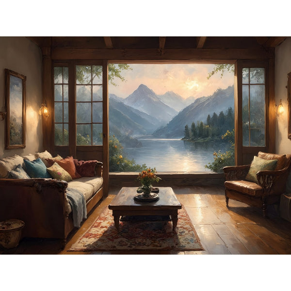 Hauptbild Bergblick im Wohnzimmer