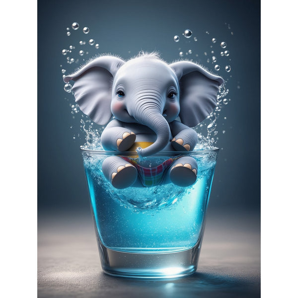 Hauptbild Verspielter Elefant im Glas