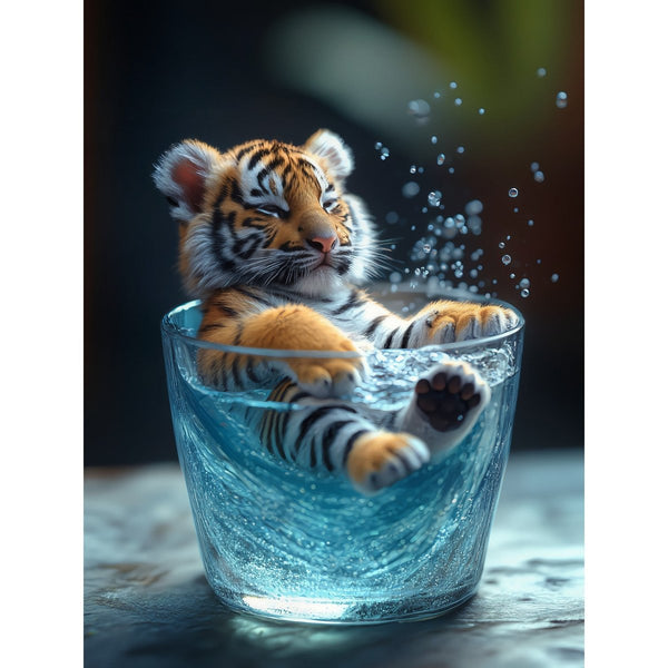 Hauptbild Verspielter Tiger im Wasser