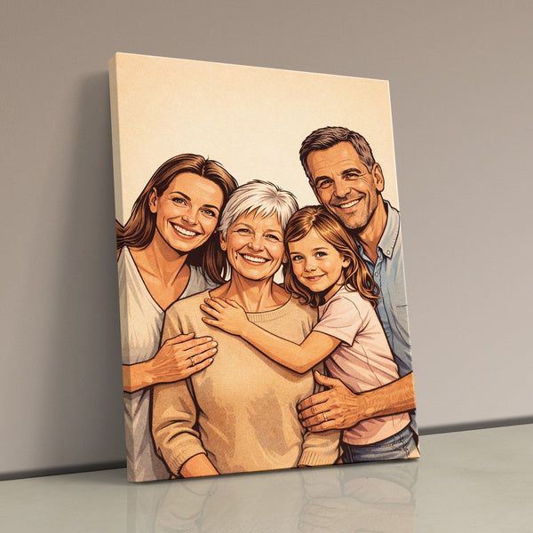 Dein Lieblingsfoto als KI-Kunstwerk - personalisierte Leinwand