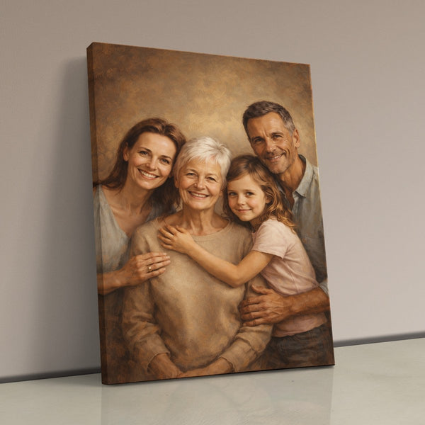 Dein Lieblingsfoto als KI-Kunstwerk - personalisierte Leinwand