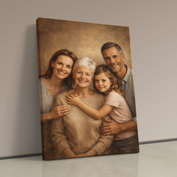 Dein Lieblingsfoto als KI-Kunstwerk - personalisierte Leinwand