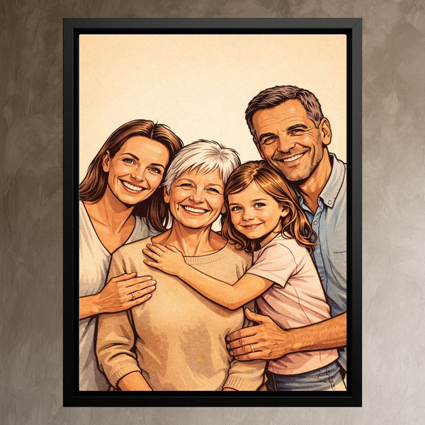Dein Lieblingsfoto als KI-Kunstwerk - personalisierte Leinwand