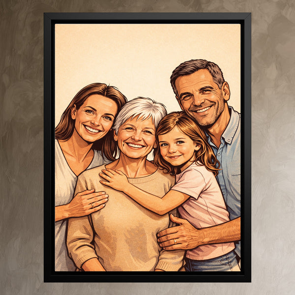 Dein Lieblingsfoto als KI-Kunstwerk - personalisierte Leinwand