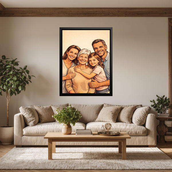 Dein Lieblingsfoto als KI-Kunstwerk - personalisierte Leinwand