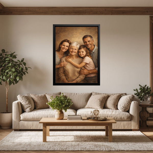 Dein Lieblingsfoto als KI-Kunstwerk - personalisierte Leinwand