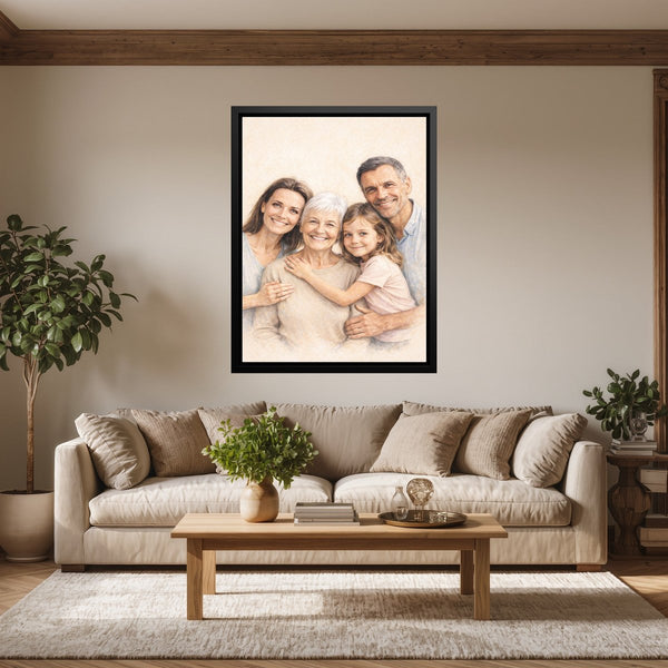Dein Lieblingsfoto als KI-Kunstwerk - personalisierte Leinwand