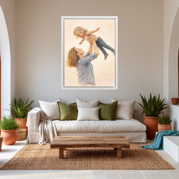 Dein Lieblingsfoto als KI-Kunstwerk - personalisierte Leinwand