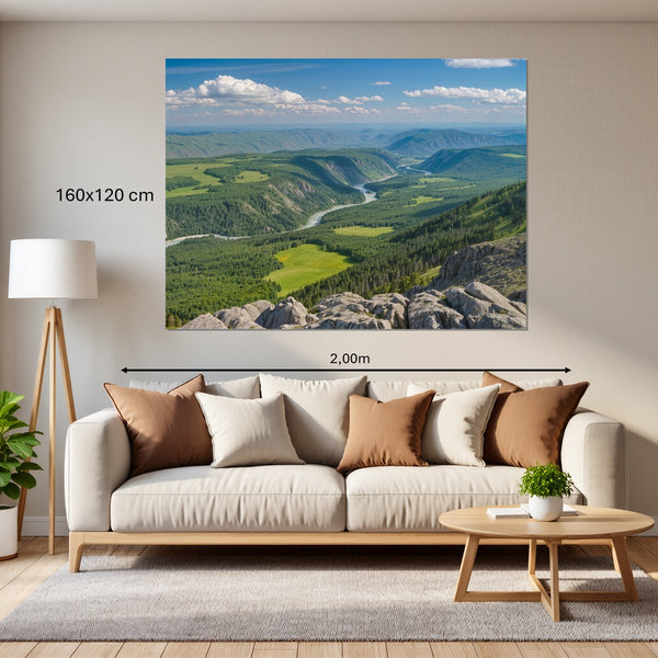 Leinwandbild Berglandschaft im Sommer160x120 cm Querformat