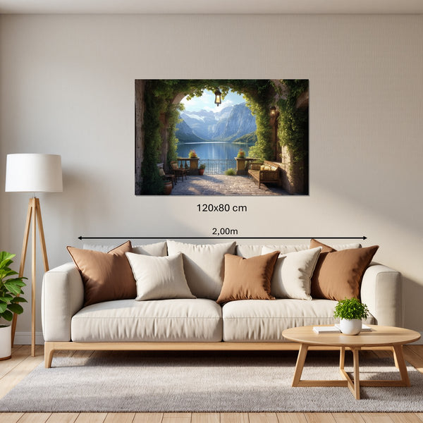 Leinwandbild Idyllische Berglandschaft120x80 cm Querformat