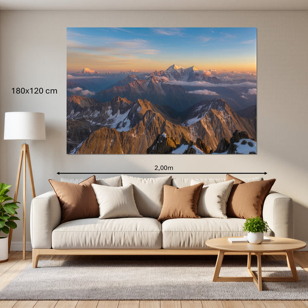 Leinwandbild Majestätische Berglandschaft180x120 cm Querformat