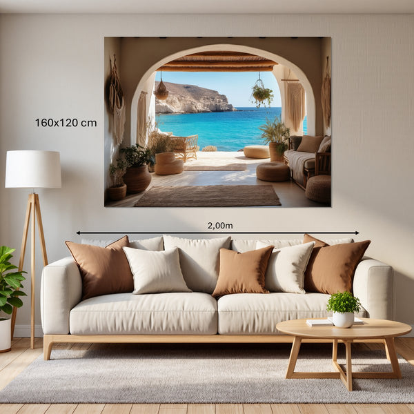Leinwandbild Mediterranes Paradies160x120 cm Querformat