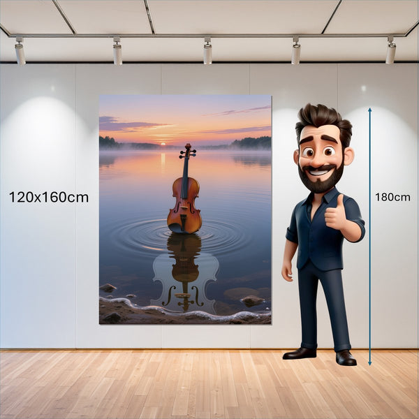 Leinwandbild Melodien des Sonnenaufgangs 120x160 cm Hochformat