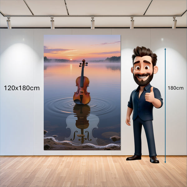 Leinwandbild Melodien des Sonnenaufgangs 120x180 cm Hochformat