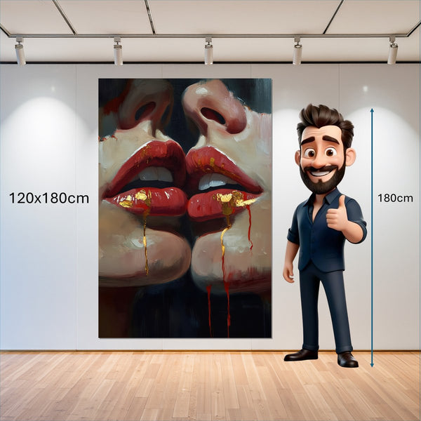 Leinwandbild Verborgene Leidenschaft B-00011 120x180 cm Hochformat