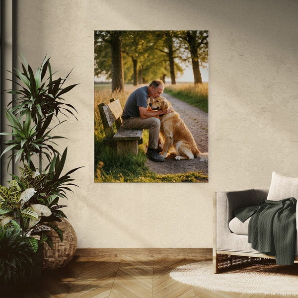Dein Lieblingsmoment auf Leinwand - personalisierte Fotoleinwand im Querformat