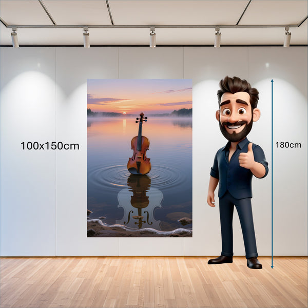 Poster Wandbild 100x150 cm Melodien des Sonnenaufgangs Hochformat