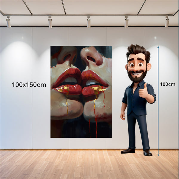 Poster Wandbild 100x150 cm Verborgene Leidenschaft B-00011 Hochformat