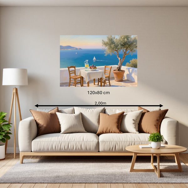 Poster Wandbild 120x80 cm Mediterrane Traumlandschaft Querformat