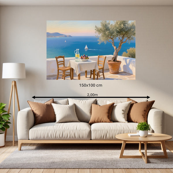 Poster Wandbild 150x100 cm Mediterrane Traumlandschaft Querformat