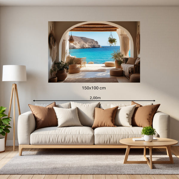 Poster Wandbild 150x100 cm Mediterranes Paradies Querformat