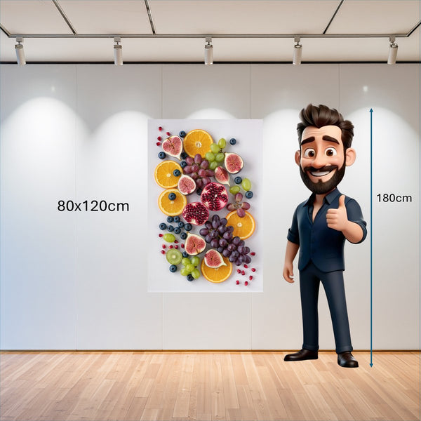 Poster Wandbild 80x120 cm Fruchtige Vielfalt Hochformat