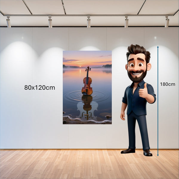 Poster Wandbild 80x120 cm Melodien des Sonnenaufgangs Hochformat