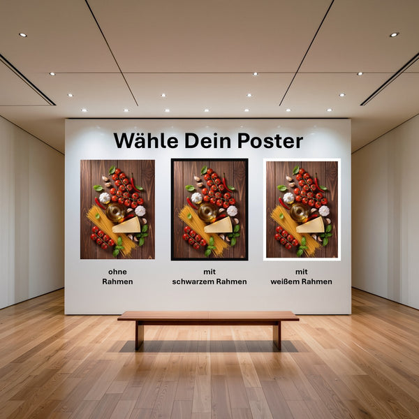 Poster Kulinarische Harmonie mit und ohne Rahmen