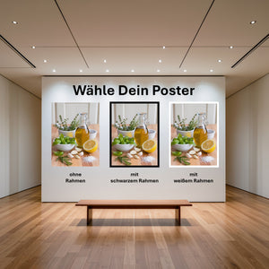 Poster Mediterrane Köstlichkeiten mit und ohne Rahmen