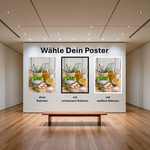 Poster Mediterrane Köstlichkeiten mit und ohne Rahmen