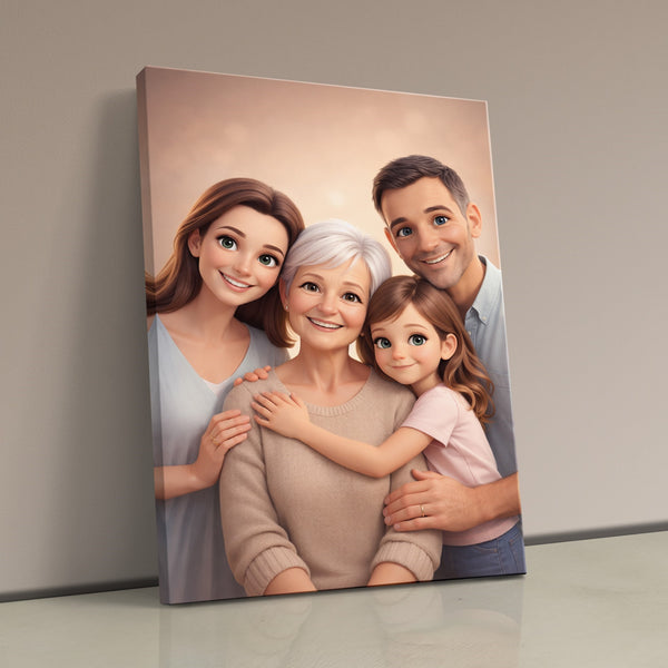 Dein Lieblingsfoto als KI-Kunstwerk - personalisierte Leinwand