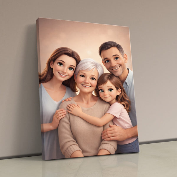 Dein Lieblingsfoto als KI-Kunstwerk - personalisierte Leinwand