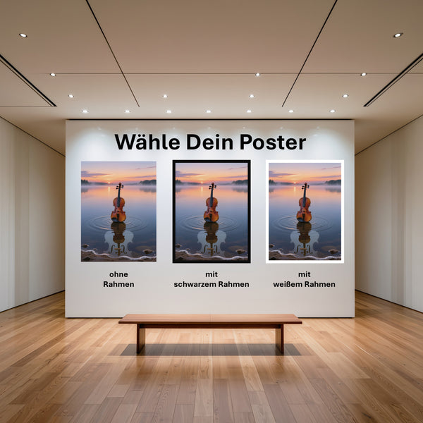 Poster Melodien des Sonnenaufgangs mit und ohne Rahmen