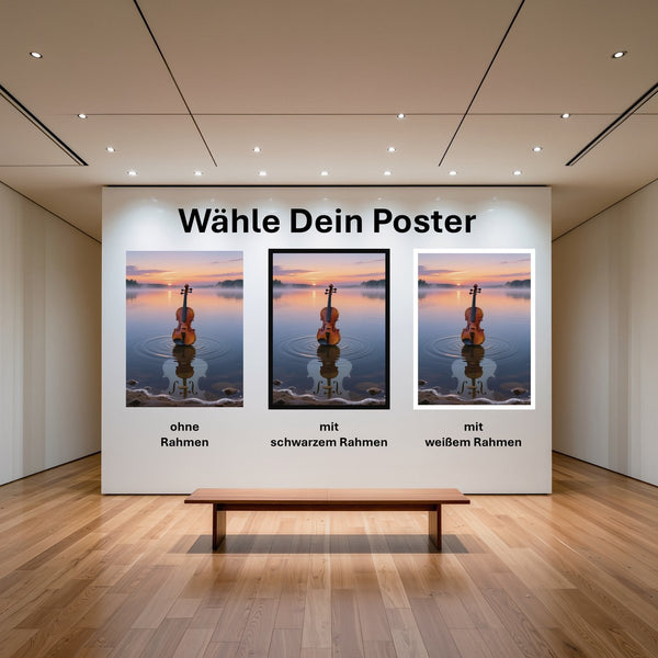 Poster Melodien des Sonnenaufgangs mit und ohne Rahmen