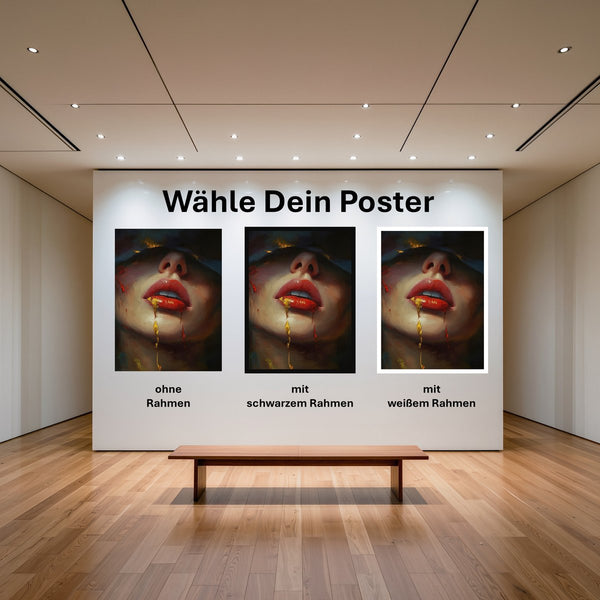Poster Verborgene Leidenschaft mit und ohne Rahmen