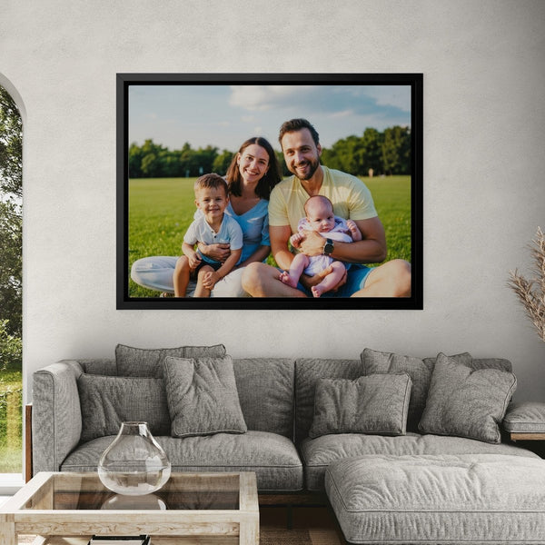Dein Lieblingsmoment auf Leinwand - personalisierte Fotoleinwand im Querformat