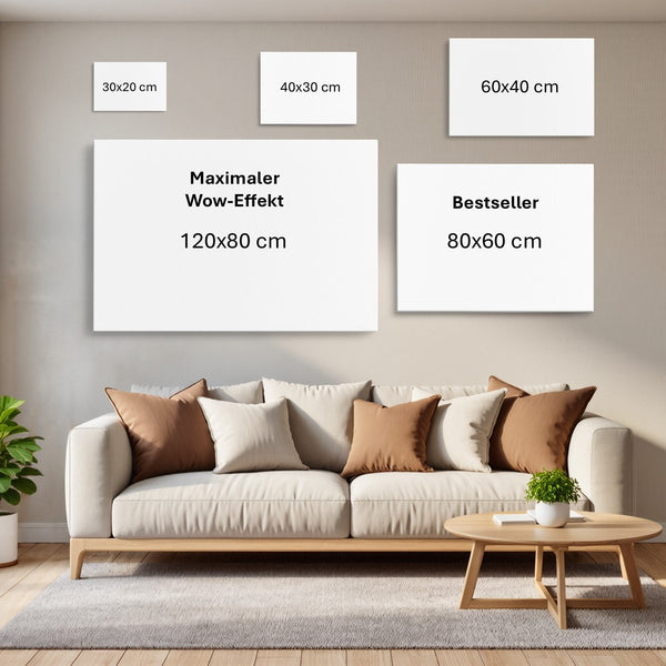Dein Lieblingsmoment auf Leinwand - personalisierte Fotoleinwand im Querformat