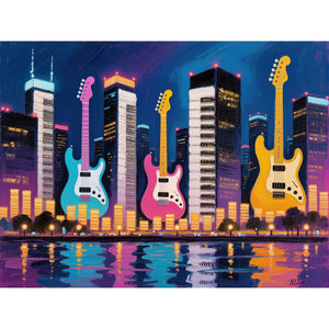 Hauptbild Bunte Gitarren in der Stadt