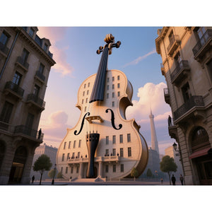 Hauptbild Gigantische Violine in der Stadt