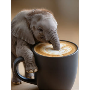 Hauptbild Kaffeegenuss mit Elefant B-00016