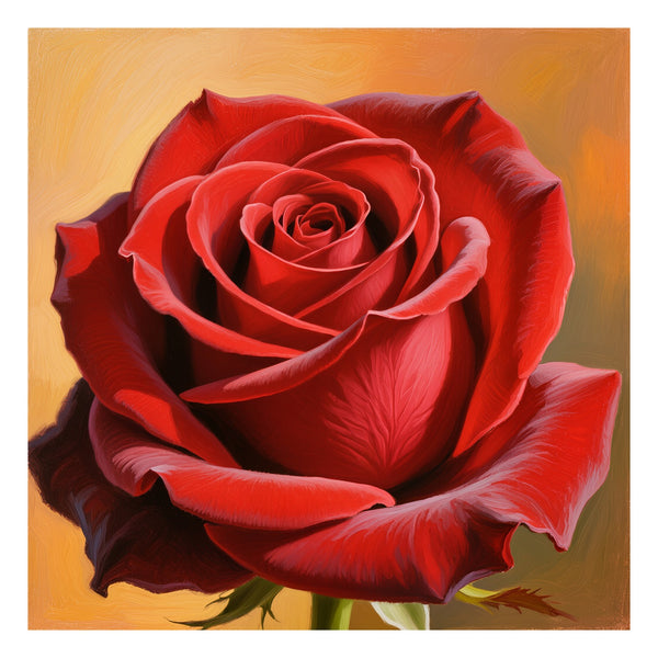 Hauptbild Rote Rose in voller Blüte