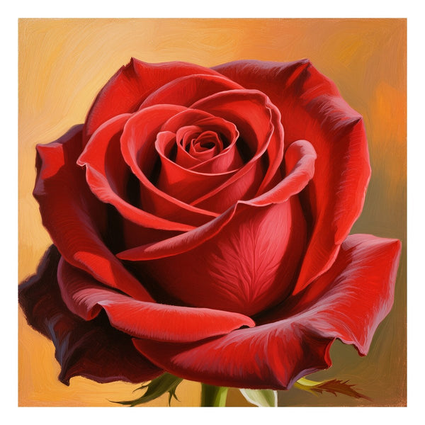 Hauptbild Rote Rose in voller Blüte