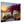 Wandbild Sonnenuntergang mit Bougainvillea auf Leinwand