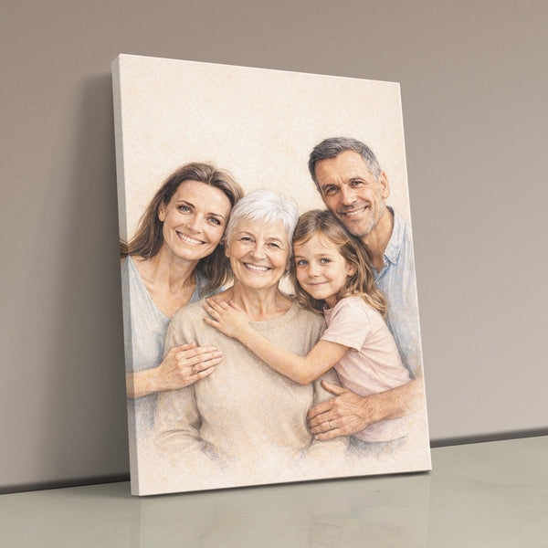 Dein Lieblingsfoto als KI-Kunstwerk - personalisierte Leinwand