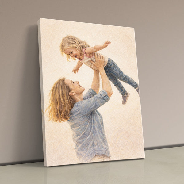 Dein Lieblingsfoto als KI-Kunstwerk - personalisierte Leinwand