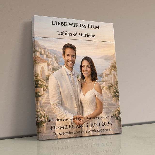 Euer Foto als romantisches Leinwandbild im Kino-Look