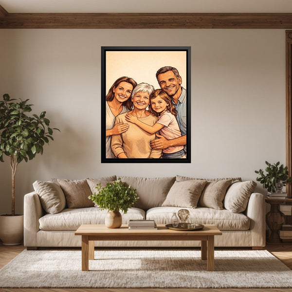 Dein Lieblingsfoto als KI-Kunstwerk - personalisierte Leinwand
